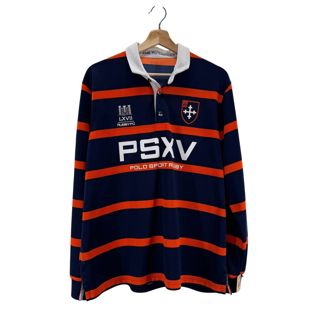 Polo Ralph Lauren Sport Men's Rugby PSXV FC Striped Jersey XL Scrum Half